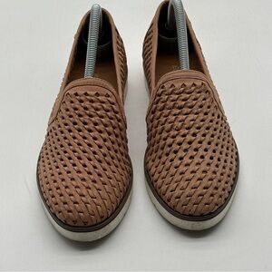 Next Blush Nude 100% Leather Slip On Shoes Size 6/39